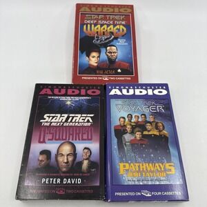 Star Trek Audio Book‎ Lot Warped Q-Squared Pathways Cassettes Vintage 90s